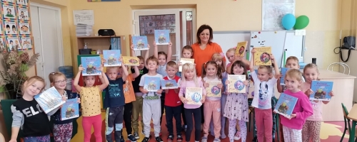 Wizyta Pani Ani z Biblioteki w Widzowie